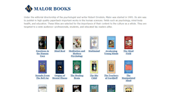 Desktop Screenshot of malorbooks.com